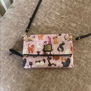 Disney Dooney and Bourke cats fold over crossbody